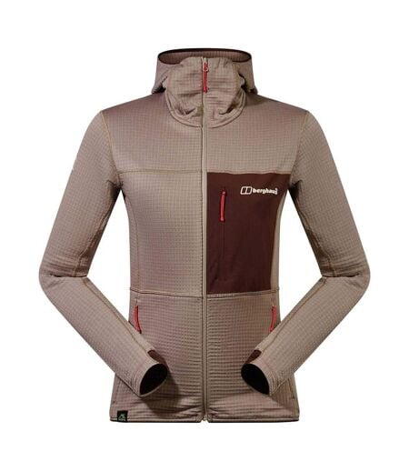 Unisex Adult Ridge Hiker Hooded Jacket Taupe Berghaus