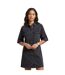 Womens/ladies Denim Shirt Dress Black Noisy May-4