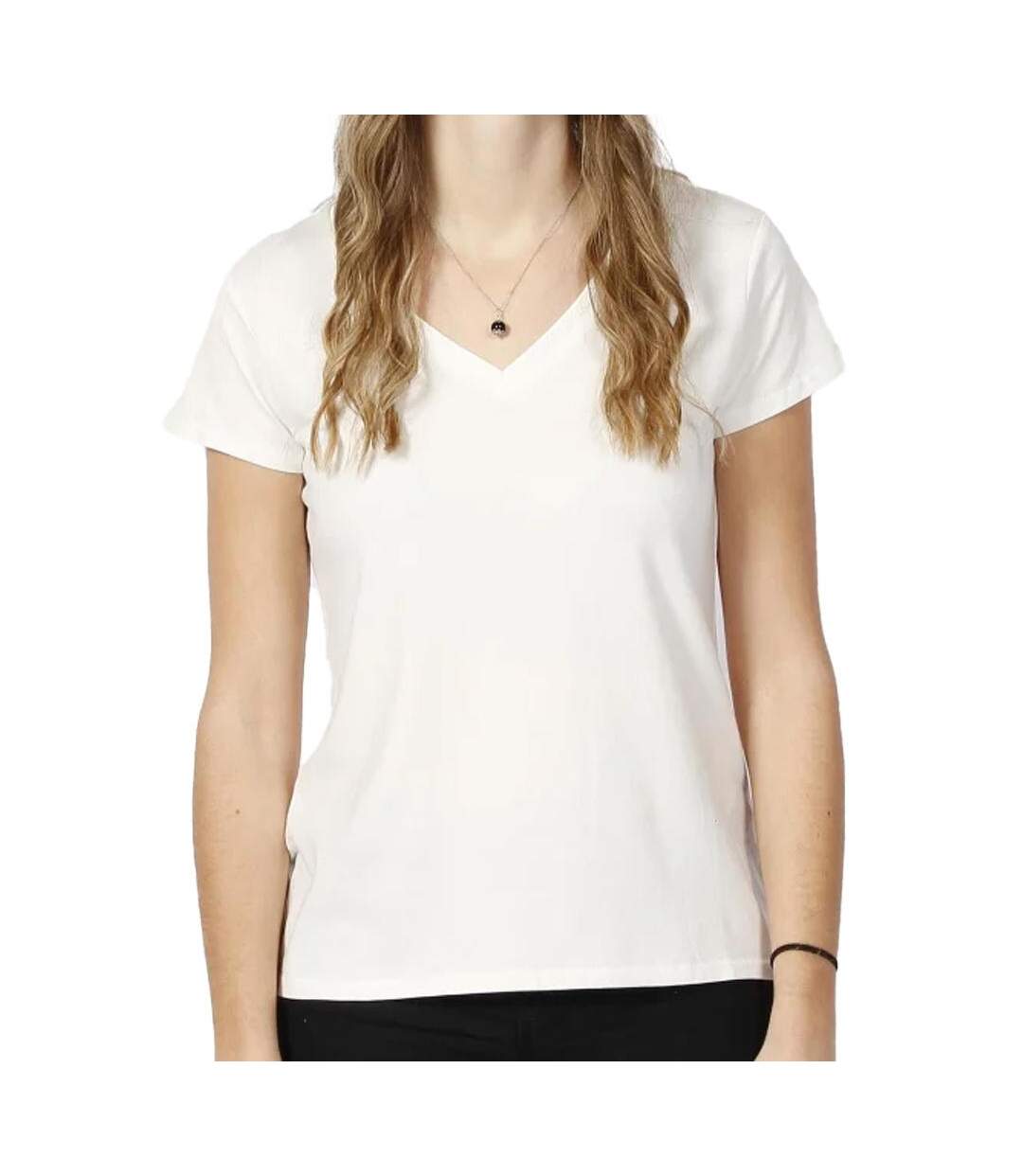 T-shirt Blanc Femme Teddy Smith Mia - XS