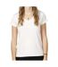 T-shirt Blanc Femme Teddy Smith Mia - L