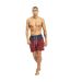 Short De Bain Motif/style Bloc Homme Bleu Marine Bordeaux Urban Classics-1