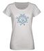 Tee-shirt Mayflower Diapo2 en coton blanc : l'élégance d'une sérigraphie artistique-5