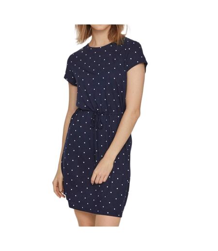 Robe Marine à pois Femme Vila Mooney String - L