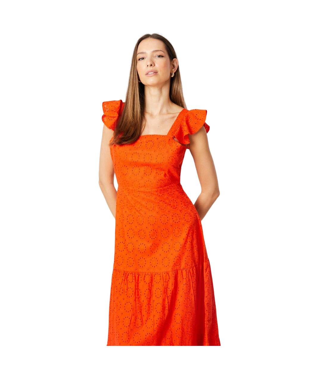 Robe mi-longue femme rouge Dorothy Perkins-2