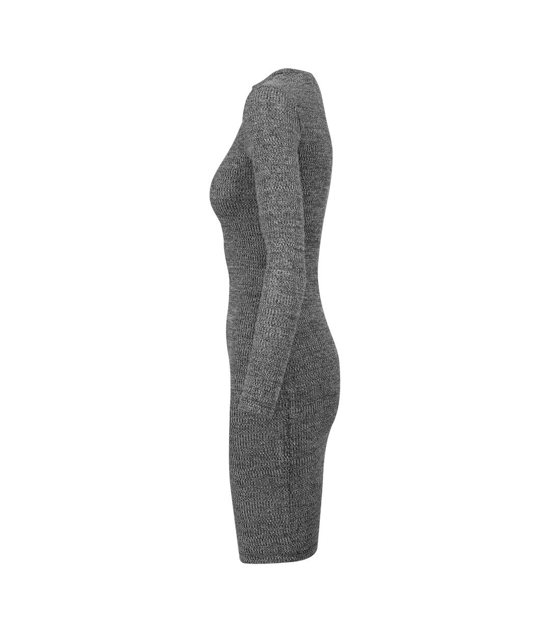 Robe Motif/style Côtelé Femme Charbon Urban Classics-3