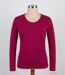 MAYFLOWER NIKITA1 : Tee-shirt manches longues violet Purple en coton avec poche poitrine-3