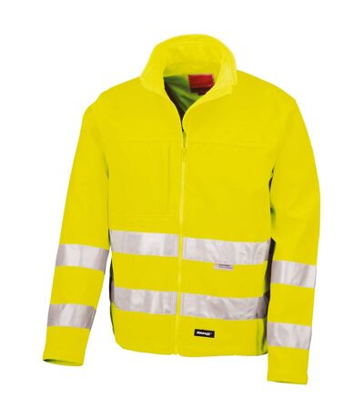 Veste softshell adulte jaune fluo SAFE-GUARD by Result