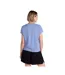 Womens/ladies Aria Front Knot T-shirt Blue Animal-3