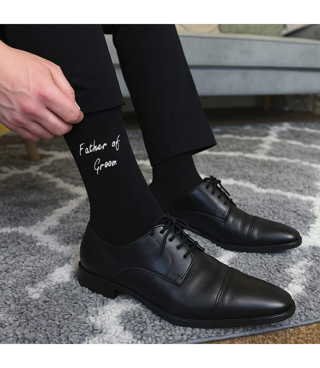3 Pairs Mens Wedding Socks for Father of the Groom & Bride | Wedding Gift-5