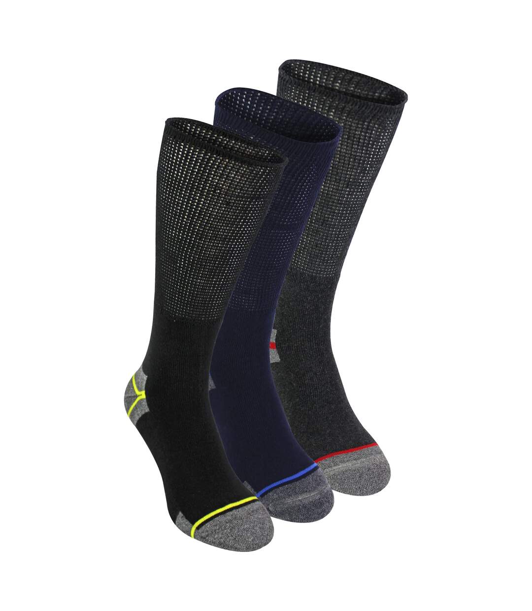 Multipack Mens Diabetic Work Socks | Non Elastic Breathable Diabetic Socks-3