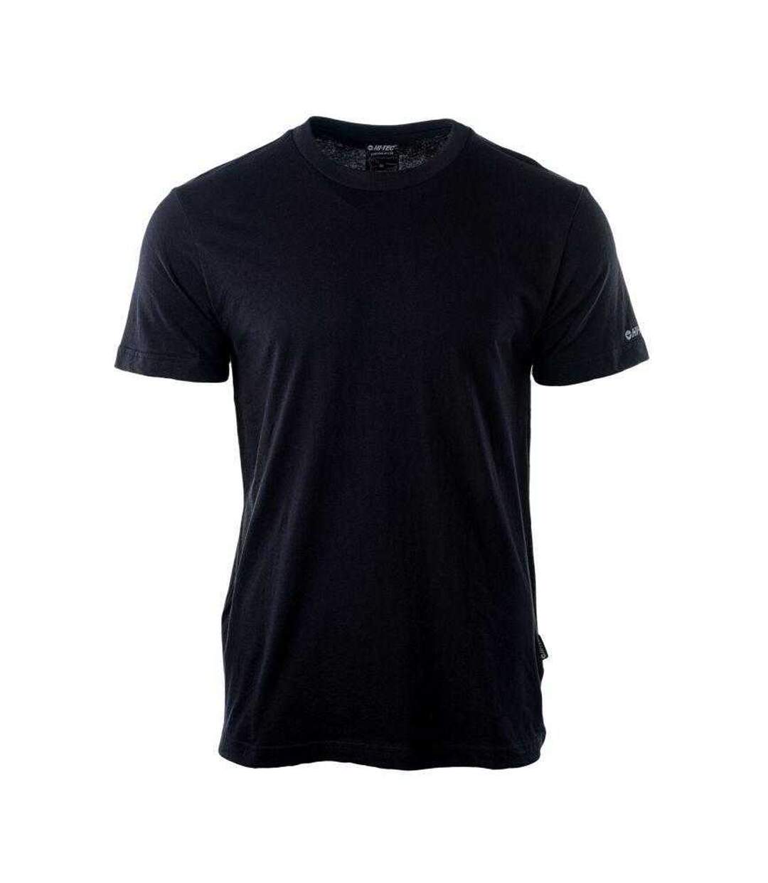 T-shirt Motif/style Uni Homme Noir Hi-Tec-1