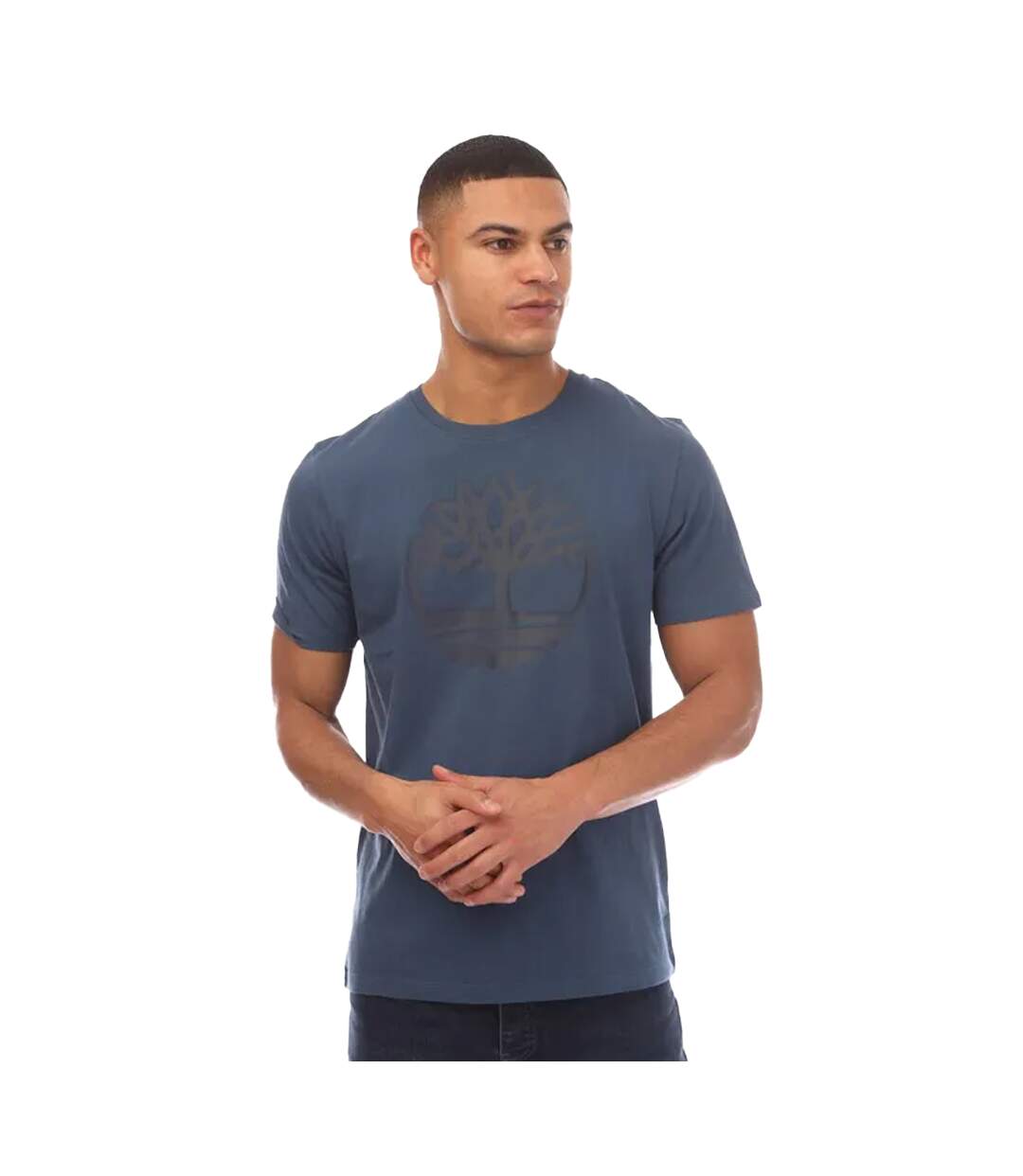 T-shirt kennebec river tree homme bleu denim Timberland-1