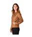 Veste motard bandit femme cognac Only-3