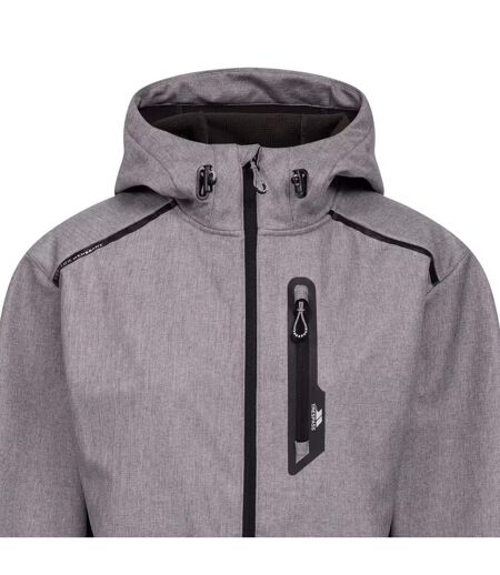 Veste Softshell Wallace Homme Gris Bleu Foncé Chiné Trespass
