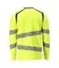T-shirt Manches Longues Accelerate Multisafe Homme Jaune Fluo Bleu Marine Foncé Mascot-2