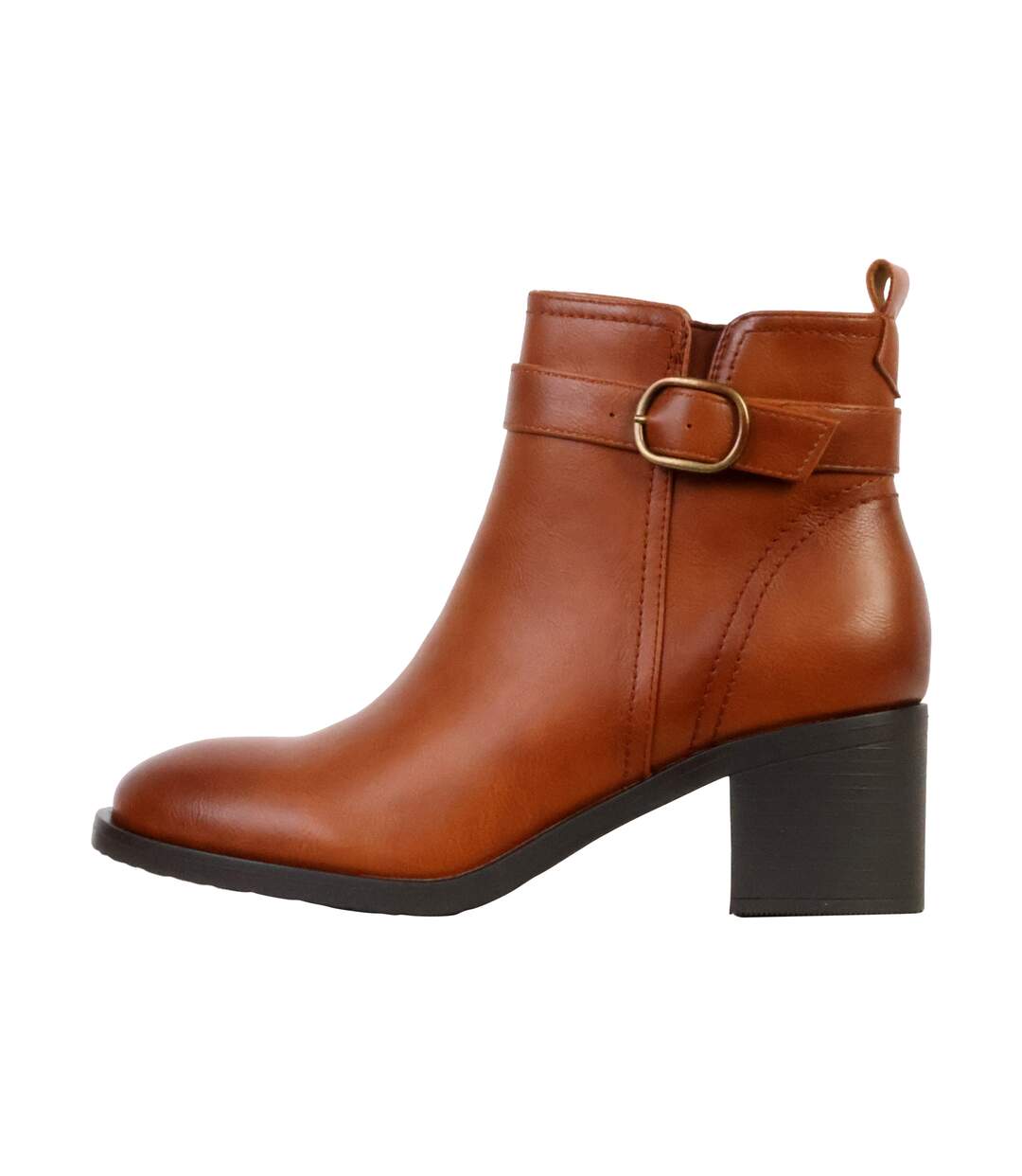 Bottines à Talon Zip Super Mode-1