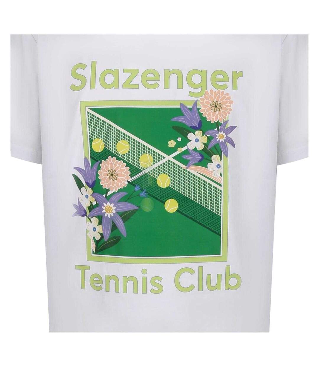 T-shirt Manches Courtes Tennis Club Homme Blanc Slazenger-3
