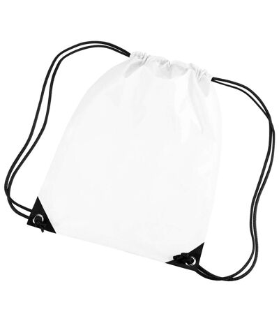 Bagbase Premium Gymsac Water Resistant Bag (11 Liters) (White) (One Size) - UTBC1299