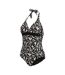 Womens/ladies Flavia Ii Abstract Floral One Piece Swimsuit Beige Regatta-3