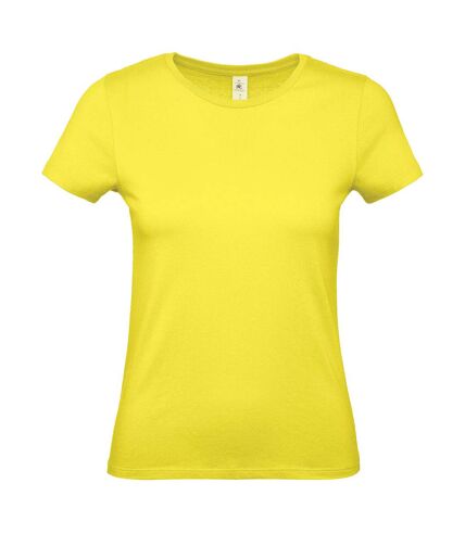 Womens/ladies #e150 t-shirt solar yellow B&C