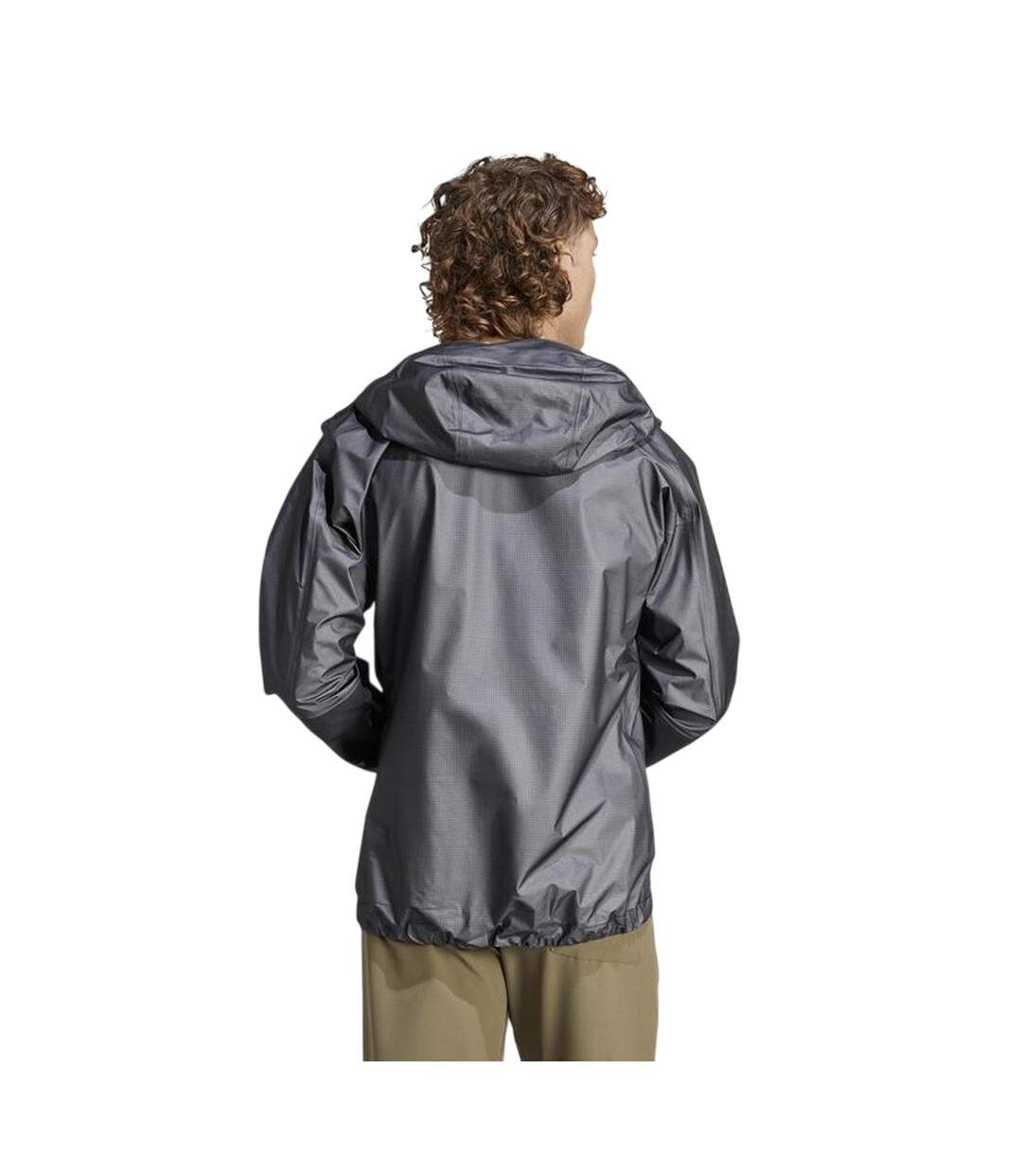Veste À Capuche Motif/style Texturé Terrex Homme Carbone Adidas-3