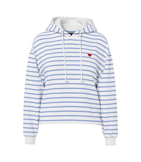 Sweat À Capuche Manches Longues Motif/style À Rayures Chilli Femme Lilas Pieces