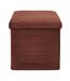 Pouf Coffre Pliable Côtelé Scott 38cm Terracotta-2