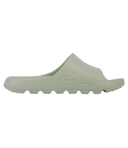 Claquettes Lou Femme Vert Coqui