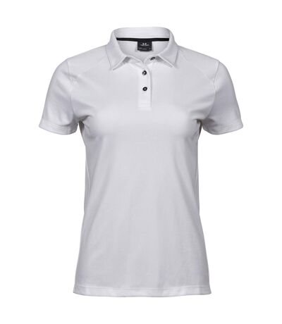 Polo luxury femme blanc Tee Jays