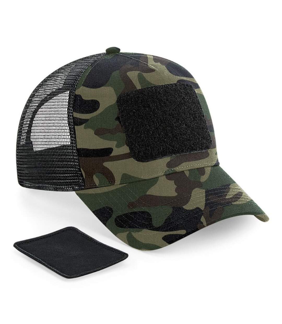 Casquette vert kaki/noir/marron Beechfield