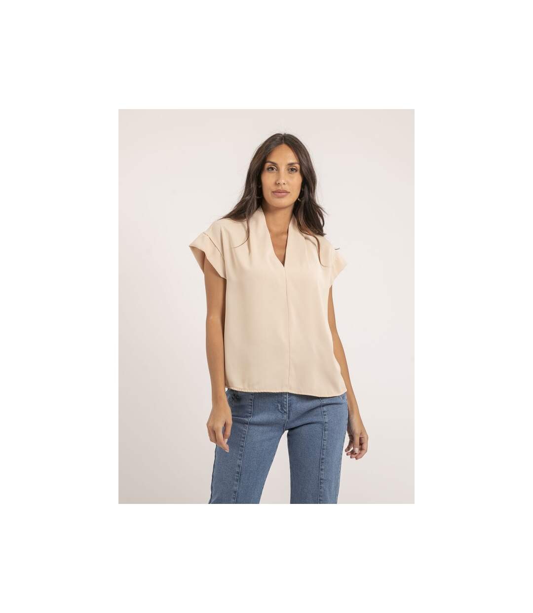 Blouse col V FATNA - Dona X Lisa-1