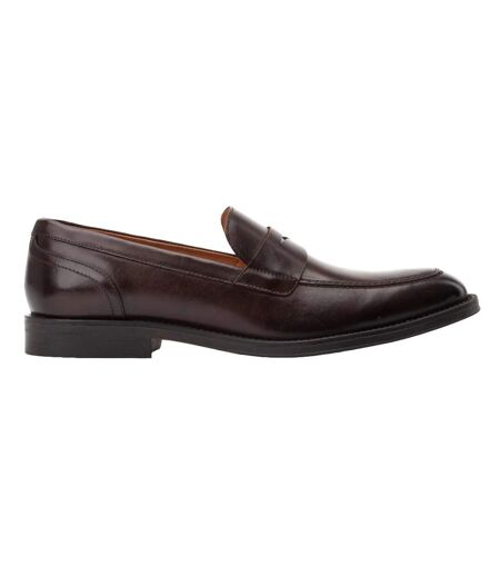 Mocassins kennedy homme marron foncé Base London