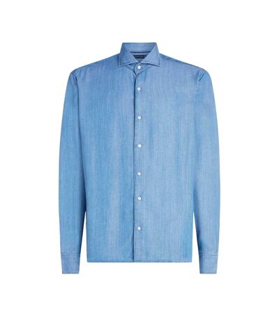 Mens Plain Slim Shirt Denim Tommy Hilfiger