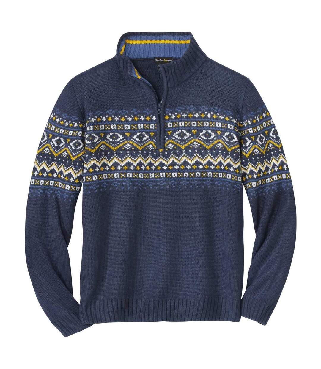 Pull homme bleu marine Atlas For Men-1