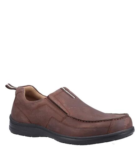 Fleet & Foster Mens Paul Leather Casual Shoes (Brown) - UTFS9961