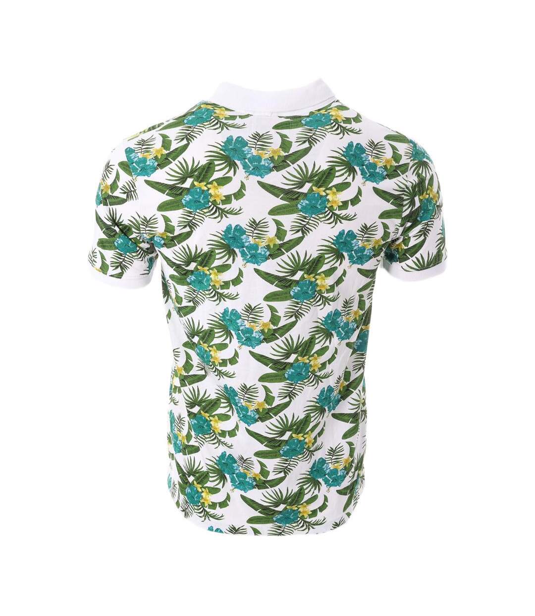 Polo vert/blanc à motifs homme american people paladin - l-2
