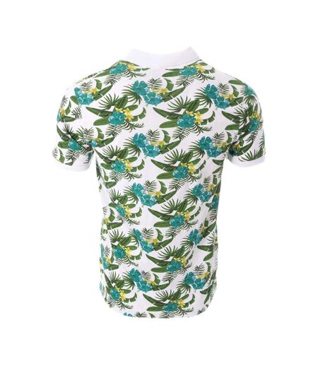 Polo vert/blanc à motifs homme american people paladin - l