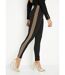Legging taille élastiquée côtés brillants-3