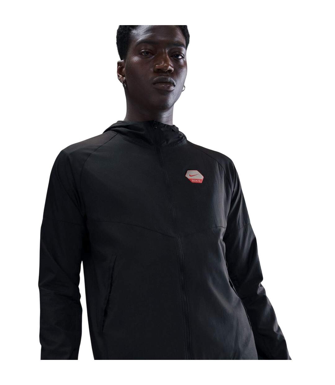 Veste Motif/style Swoosh City Run Homme Noir Rouge Nike-3