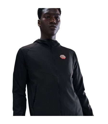 Veste Motif/style Swoosh City Run Homme Noir Rouge Nike