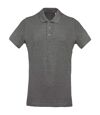 Kariban Mens Organic Pique Polo Shirt (Gray Heather)
