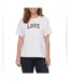 T-Shirt blanc/doré femme vero moda vmloretta-1