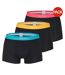 Pack Of 3  Mens Logo Cotton Boxer Shorts  Black Multicoloured Paul Smith-1