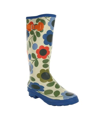 Bottes de pluie orla kiely femme bleu / vert Regatta