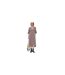 Robe Mi-longue Manches ¾ Motif/style À Rayures Femme Rose Stine Goya-1