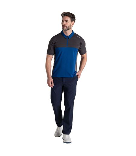 Mens Avro Nosilife Short-sleeved Golf Polo Shirt Dark Iron Craghoppers