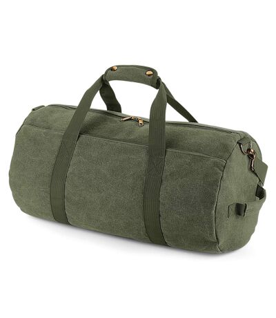 Bagbase Vintage Canvas Barrel Bag (Vintage Military Green) (One Size)