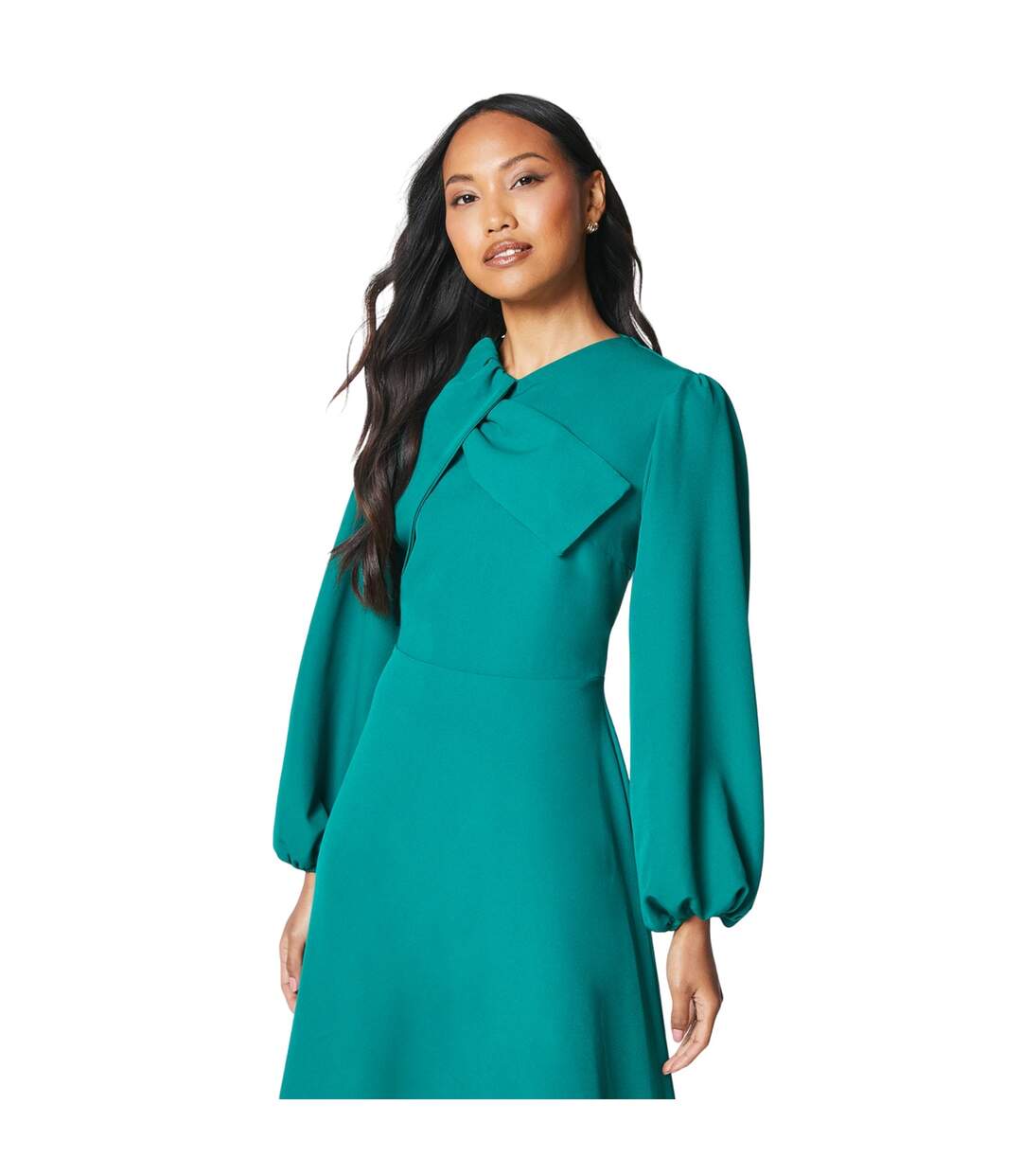 Robe mi-longue femme vert Principles