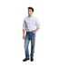 Chemise À Boutons Motif/style Détail Rayé Classic Homme Bleu Pâle Gant-1