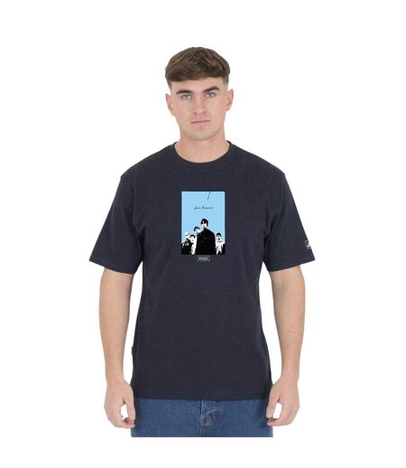 T-shirt Motif/style Imprimé Graphique Live Forever Adulte Bleu Marine Oasis